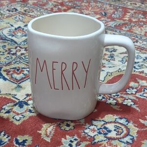 NWT Rae Dunn Cream 'Merry' Christmas Holiday Mug